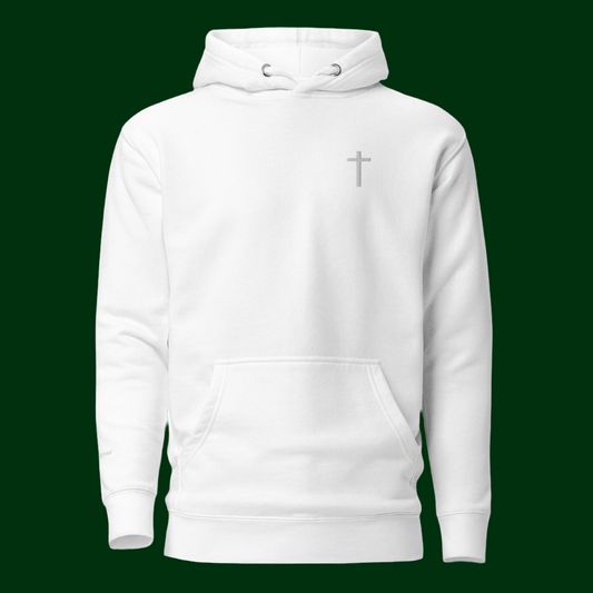 White Cross Hoodie